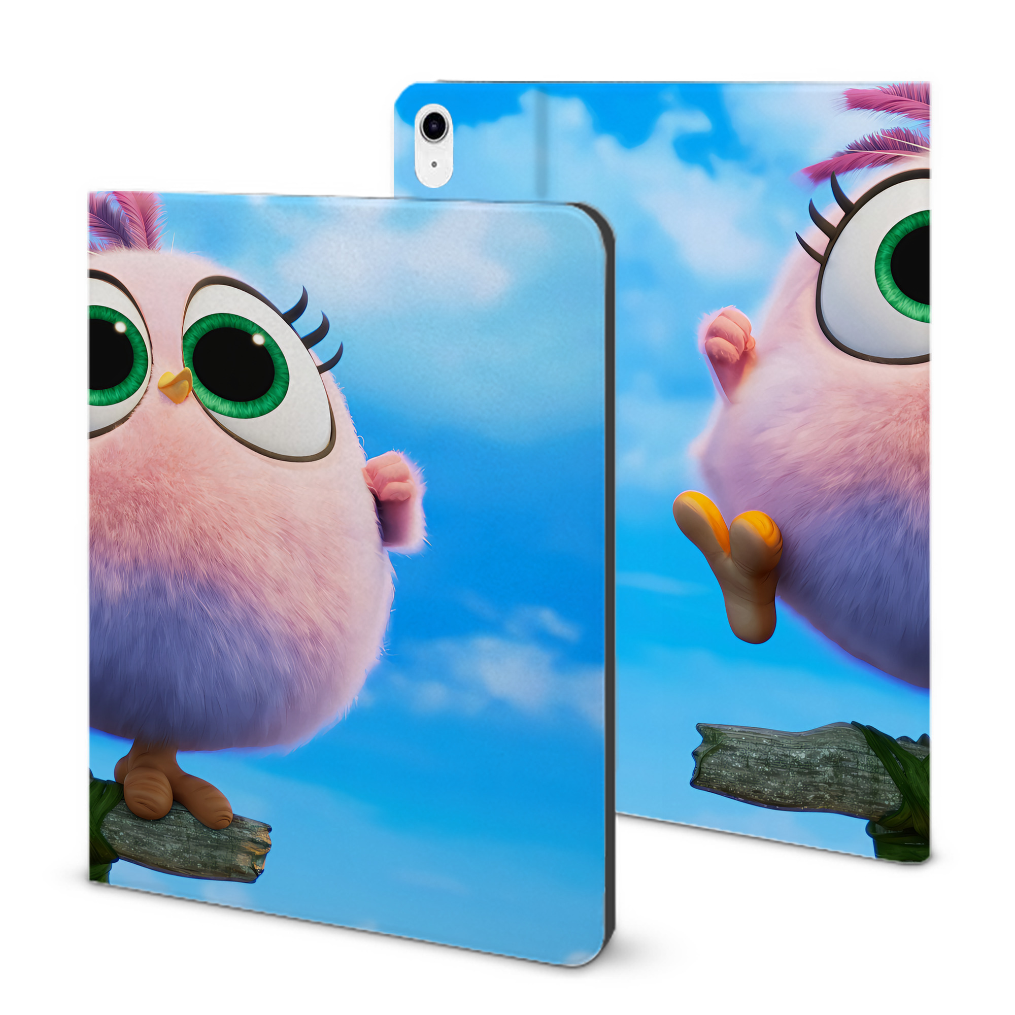 （画像用） Angry Birds アングリーバード IPad ケース ブック型 PUレザー TPU 耐衝撃 軽量 薄型 ペン収納なし 全面保護 IPad 各モデル対応